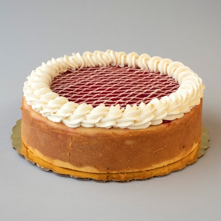 Gluten-Free Raspberry White Chocolate Cheesecake