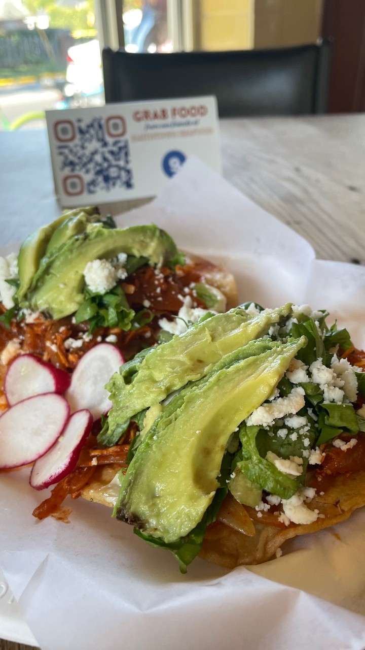 Chicken Tinga Toastadas