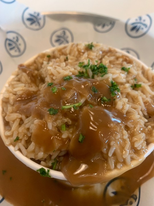 White Rice & Brown Gravy