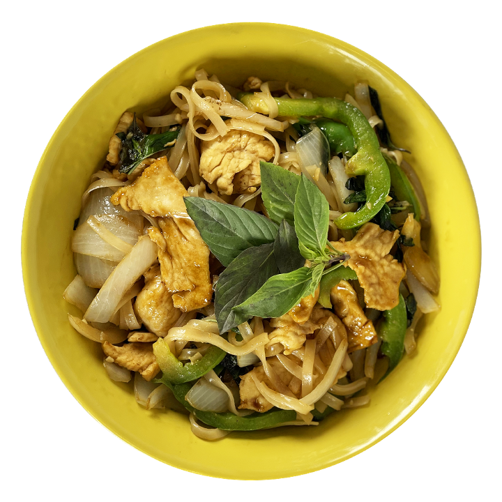 Spicy Basil Noodles