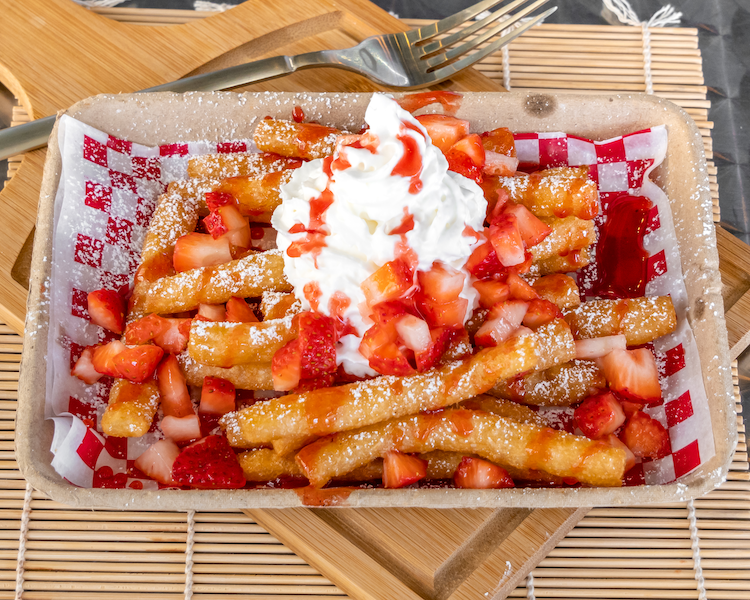 Strawberry Lovers Funnel Cake Fries
