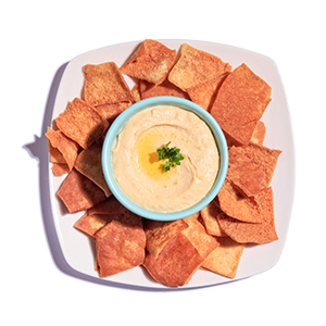 Pita Chips with Hummus