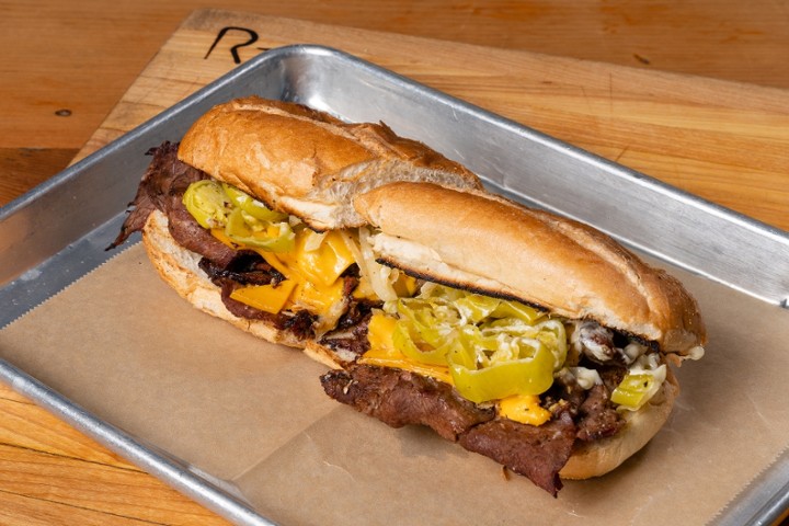 Pit Beef Caliente Sandwich