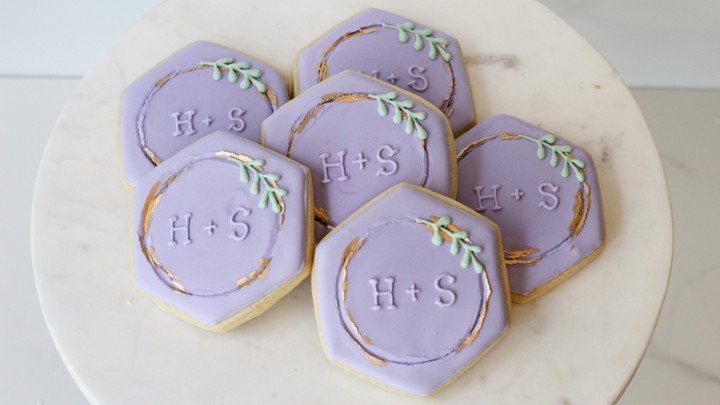 Engagement Royal Iced Cookie Set