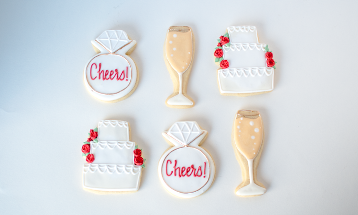 Wedding Celebration Royal Iced Cookie Set