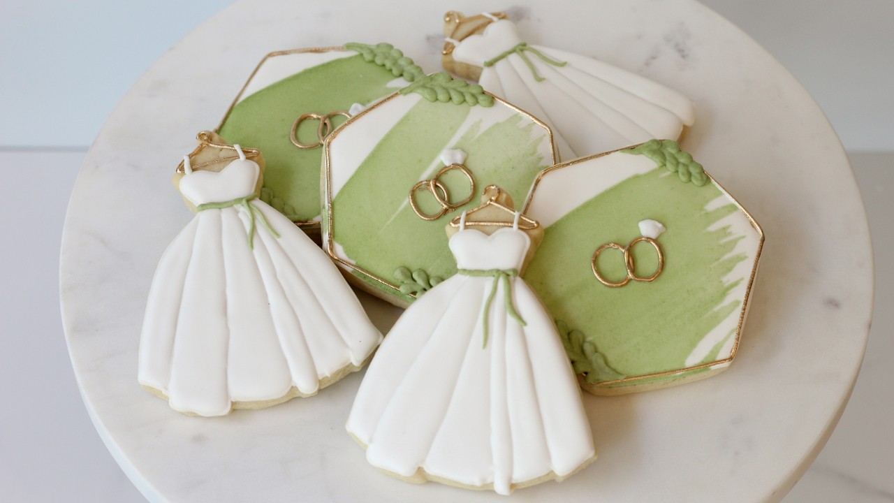 Bridal Shower Royal Iced Cookie Set (Dozen)