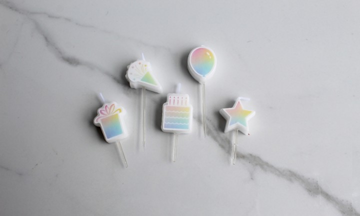 Pastel Birthday Candles