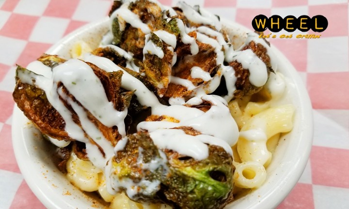 Brussels Sprouts Mac and Cheese Bowl