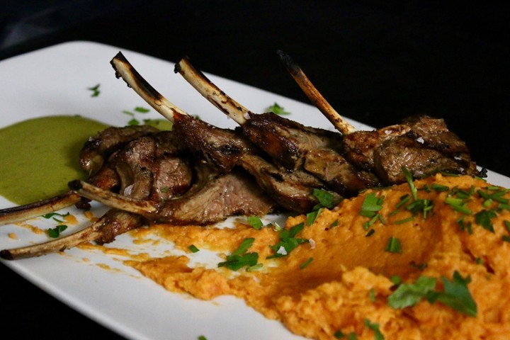 Rack of Lamb 10 oz (sweet mashed potatoes)