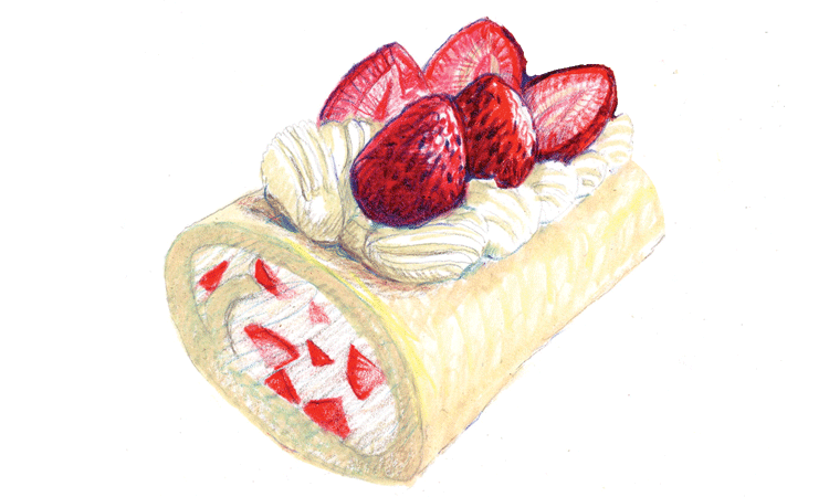 Thur+Sun: 1/2 Strawberry Roll Cakes