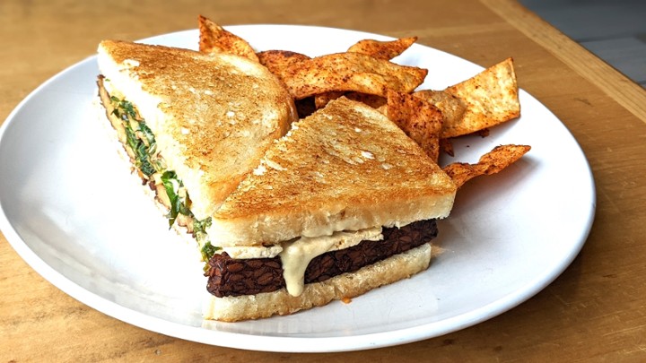 Grilled Kimcheese + Togarashi Chips