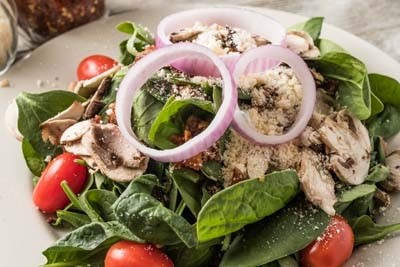 Whole Spinach Salad