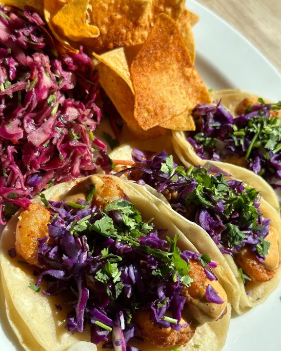 Shrimp Fritas Tacos