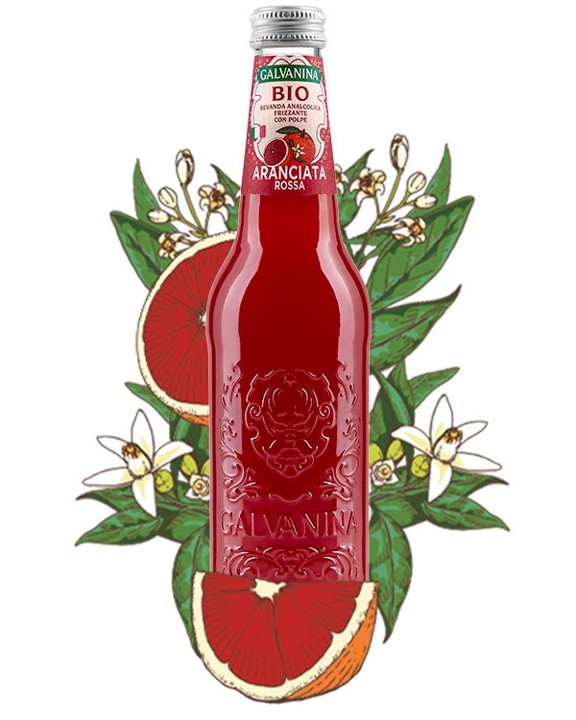 Galvanina Organic Sparkling Blood Orange Soda