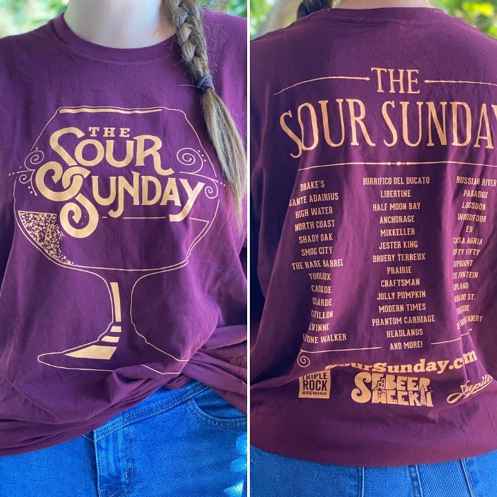 2018 Sour Sunday T-Shirt Maroon