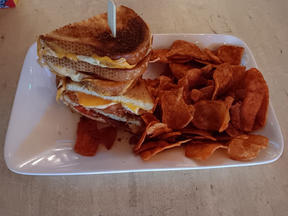 Double Decker Grilled Cheese Sandwich