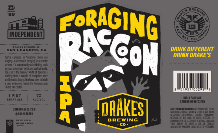 Foraging Racoon 4pk Cans