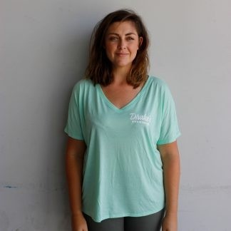 SLOUCHY V-NECK TEE MINT