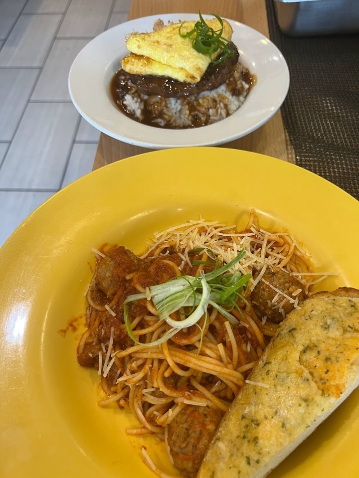 Keiki Spaghetti w/Meatballs
