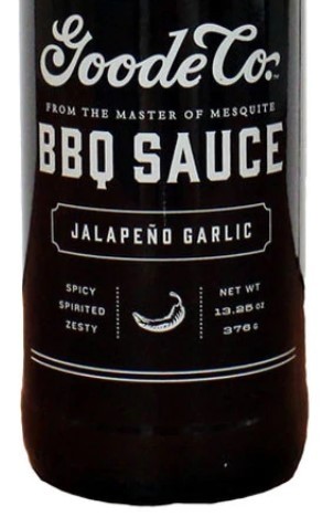 Goode Co. Bottled BBQ Sauce - Jalapeno Garlic