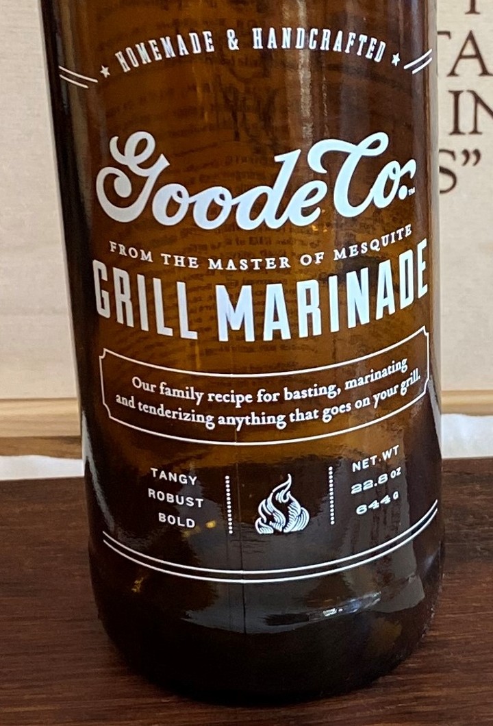 Goode Co. Grill Bottled Marinade - Grill Marinade
