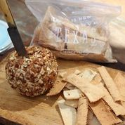 Blue Ribbon Toasted Pecan Cheese Ball and Homemade Crackers