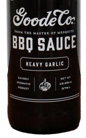 Goode Co. Bottled BBQ Sauce - Heavy Garlic