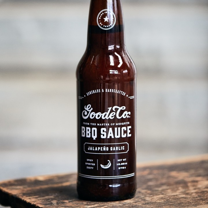 Goode Co. Bottled BBQ Sauce - Jalapeno Garlic