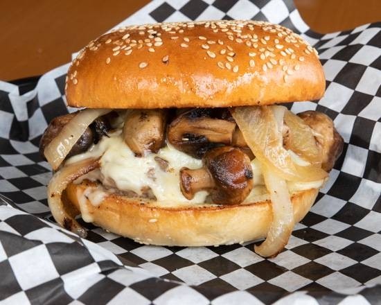 Mushroom Swiss Burger