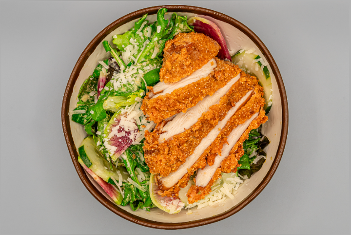 Farm Salad with Crispy Chicken