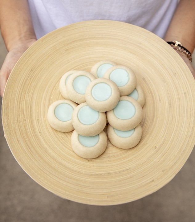 12 Vanilla Thumbprint Cookies