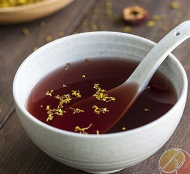 桂花酸梅冰粉 Ice Jelly with Osmanthus and Sour Plum Juice