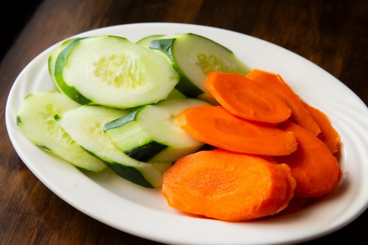 Sliced Cucumber & Carrots