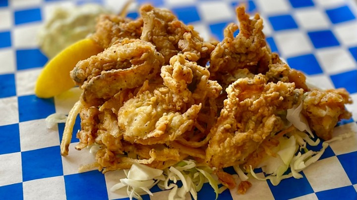 Fried Goosepoint  Oysters
