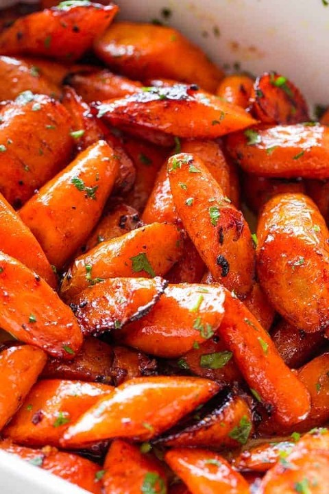 *Honey Ginger Roasted Carrots