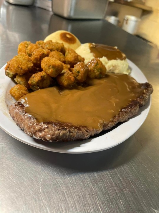 Hamburger Steak w/Gravy