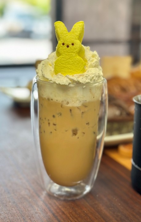 Iced Marshmallow Peep Latte