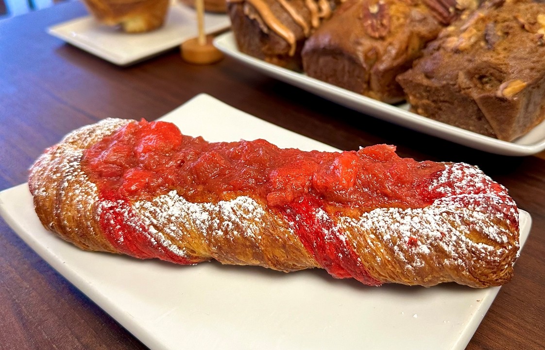 Strawberry Rhubarb Croissant