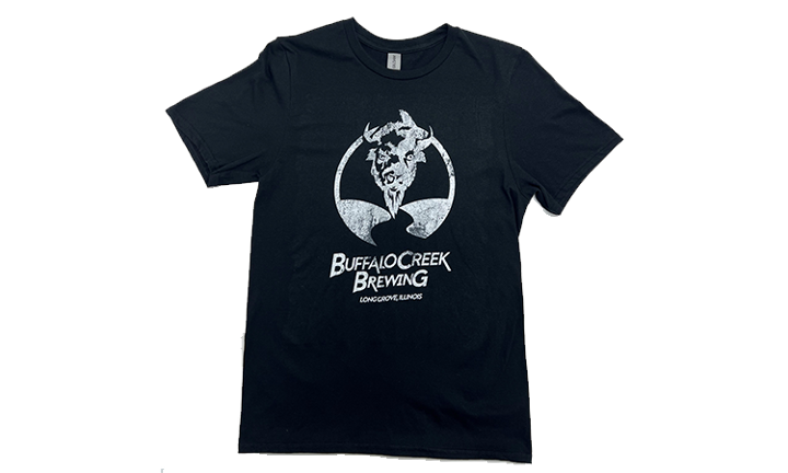 Black Distressed Buffalo Creek T-Shirt