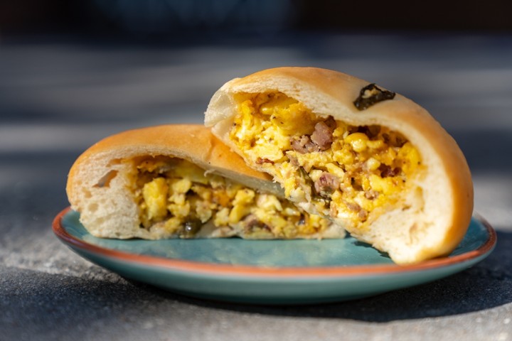 -Brisket, Egg, Cheddar & Jalapeno-