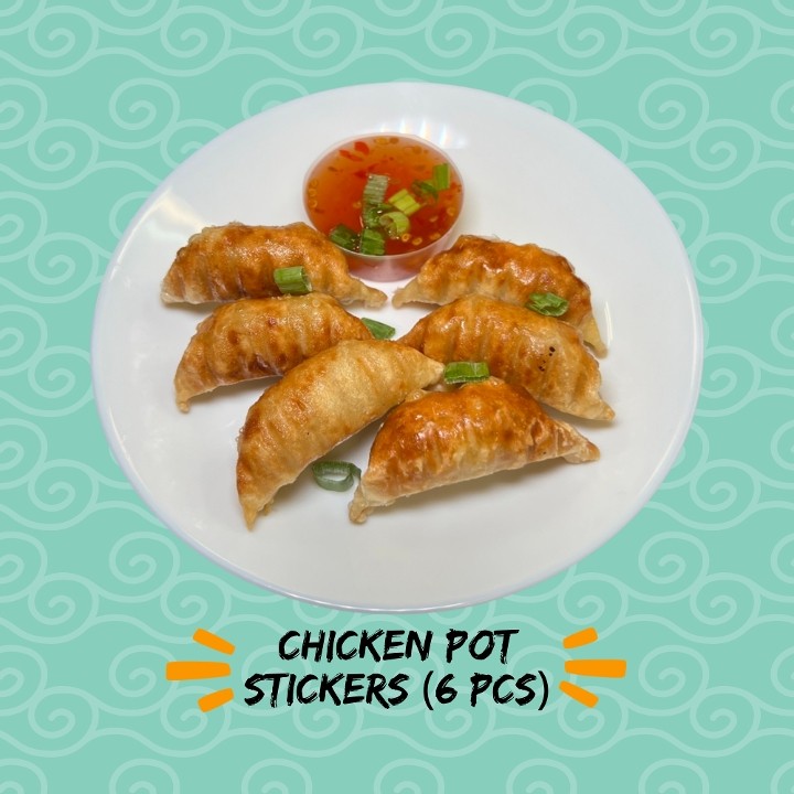 2. Chicken Pot Stickers (6 pcs)