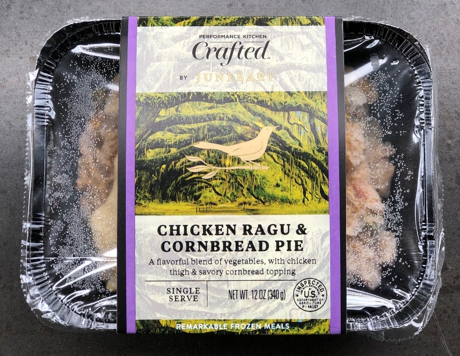 Chicken Ragu and Cornbread Pie