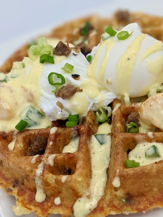 Bison Benedict Waffle *