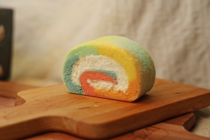 Rainbow Roll Cake