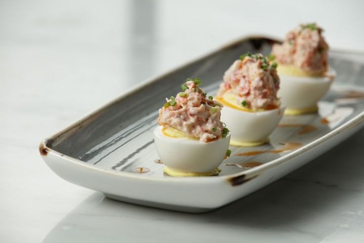 Lobster Deviled Eggs