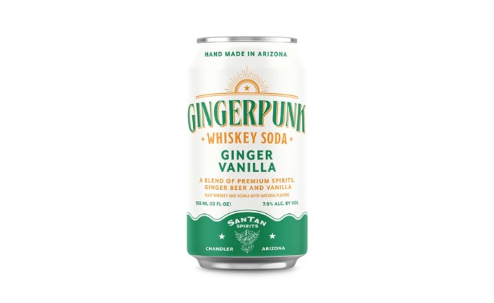 SanTan Spirits GingerPunk Whiskey Ginger Single Can 1pk-12oz can cocktail (7% ABV)