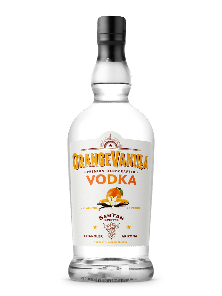 OrangeVanilla Vodka, 750ml spirits (35% ABV)