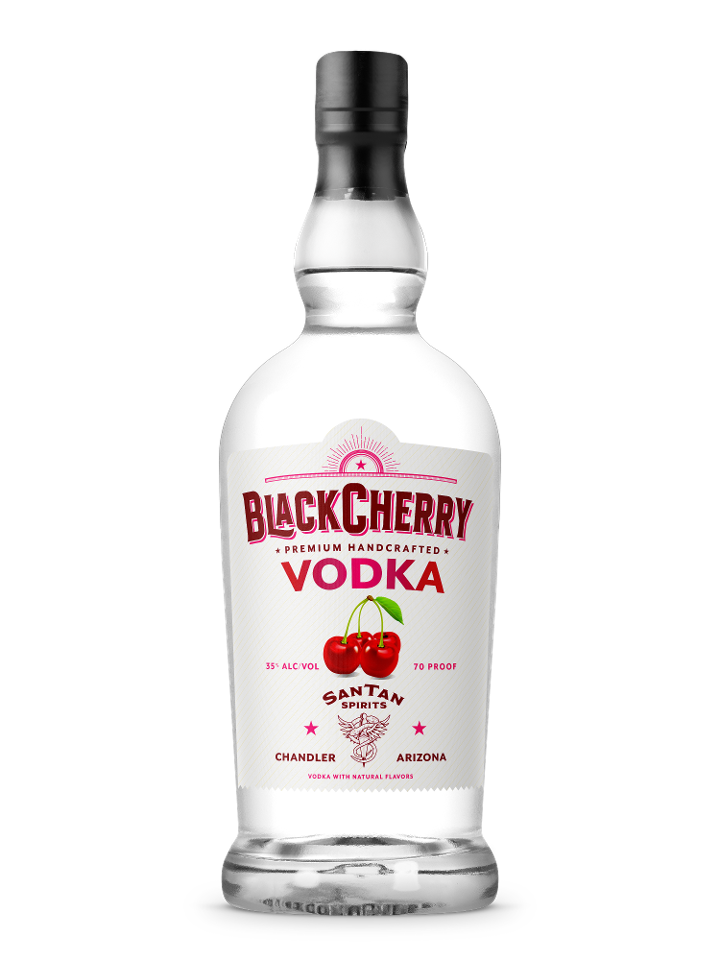 BlackCherry Vodka, 750ml spirits (35% ABV)