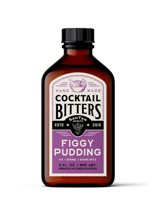 SanTan Spirits Figgy Pudding Bitters, 3oz cocktail bitters (58% ABV)