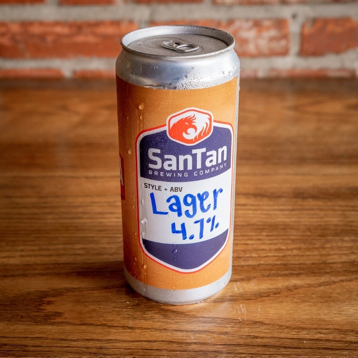 Sky Harbor Lager Canzilla, 1-32oz can beer (4.7% ABV)